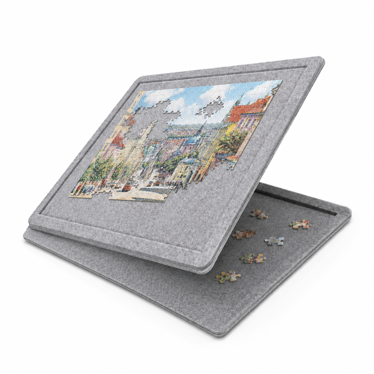 Interlocking puzzle felt board