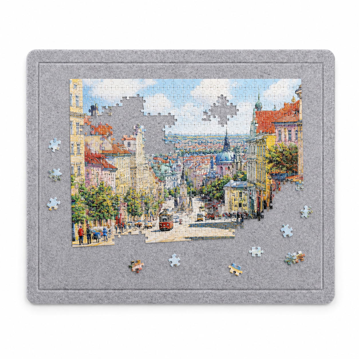 Puzzle felt panel product